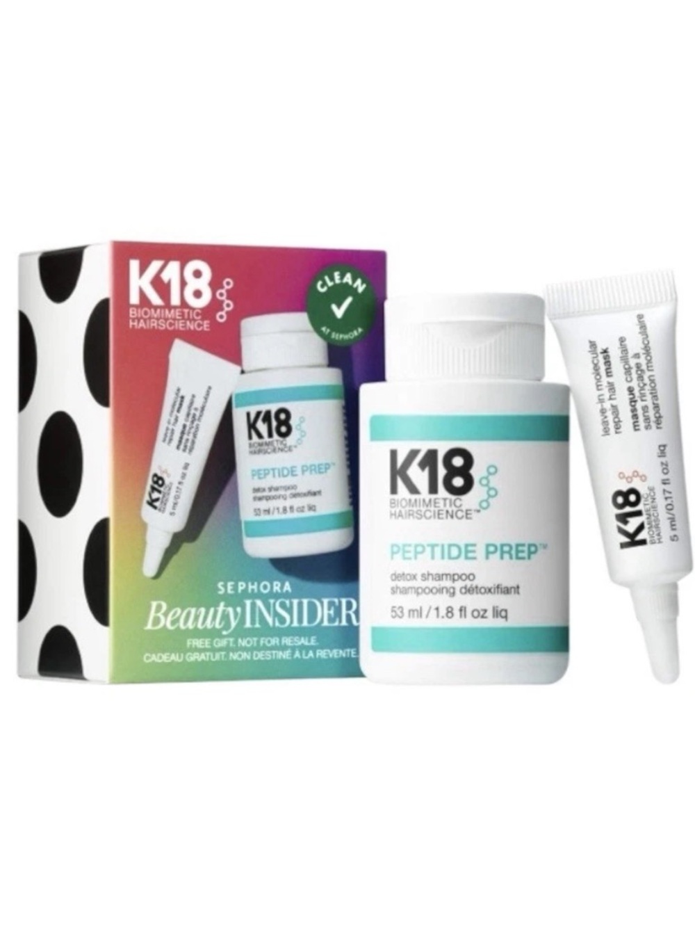 K18 Biomimetic Hair Science Sephora Beauty Insider VIB Gift Peptide Prep & Mask